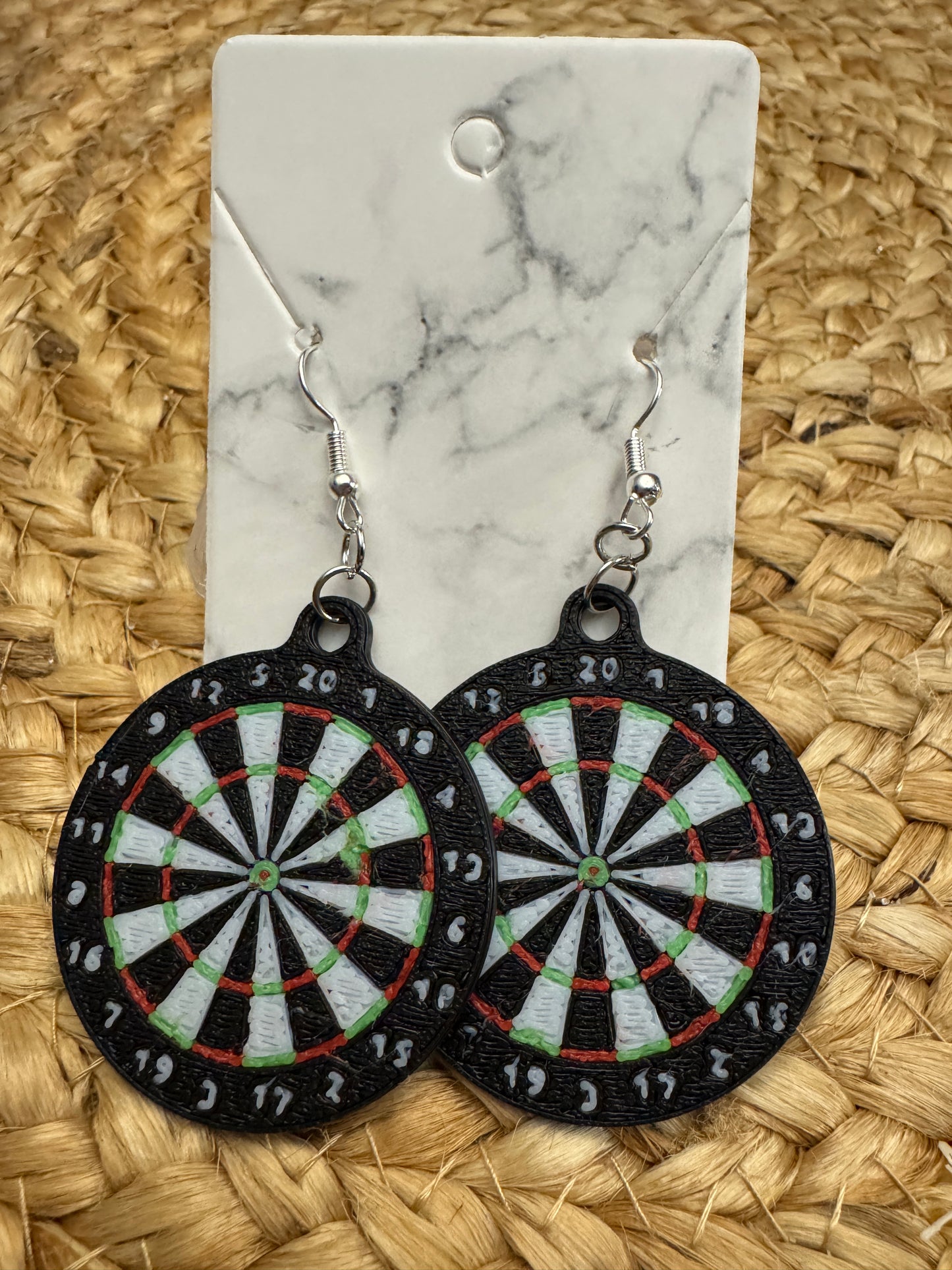 Dartboard Earrings