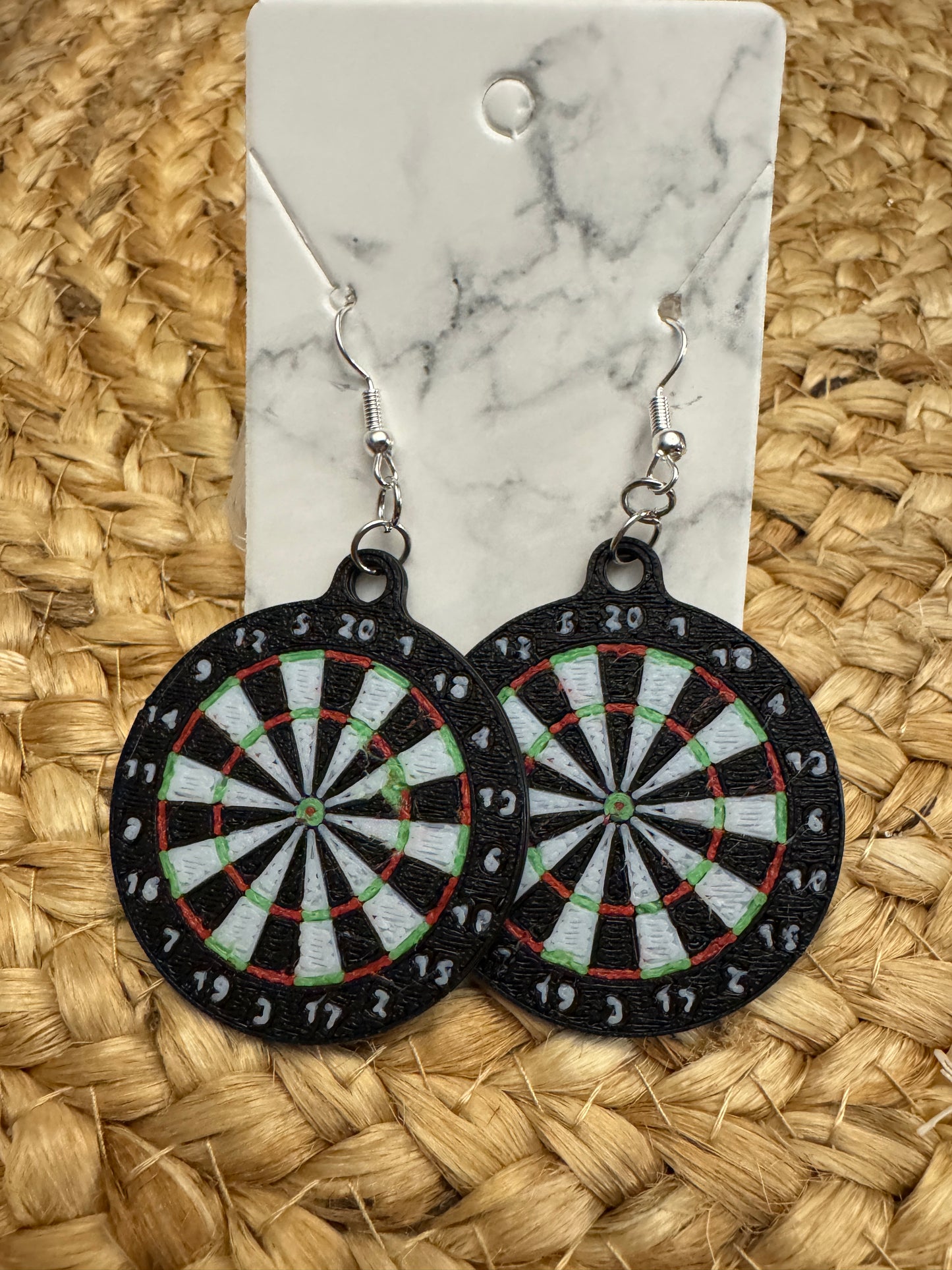 Dartboard Earrings