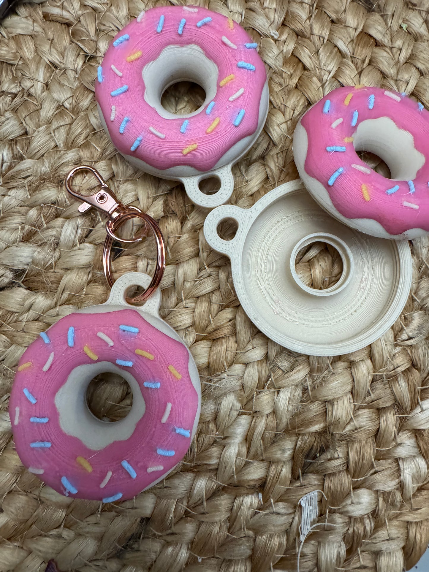 Donut Container Keychain