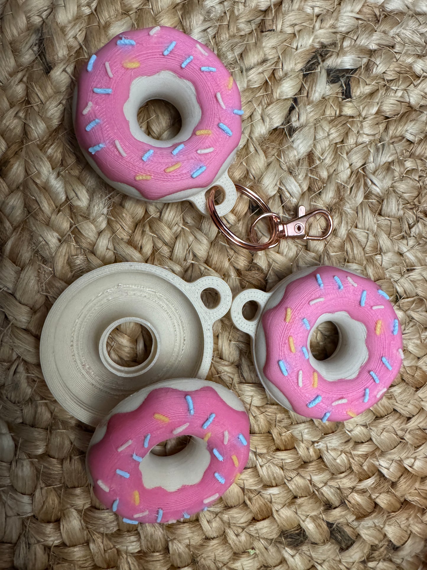 Donut Container Keychain