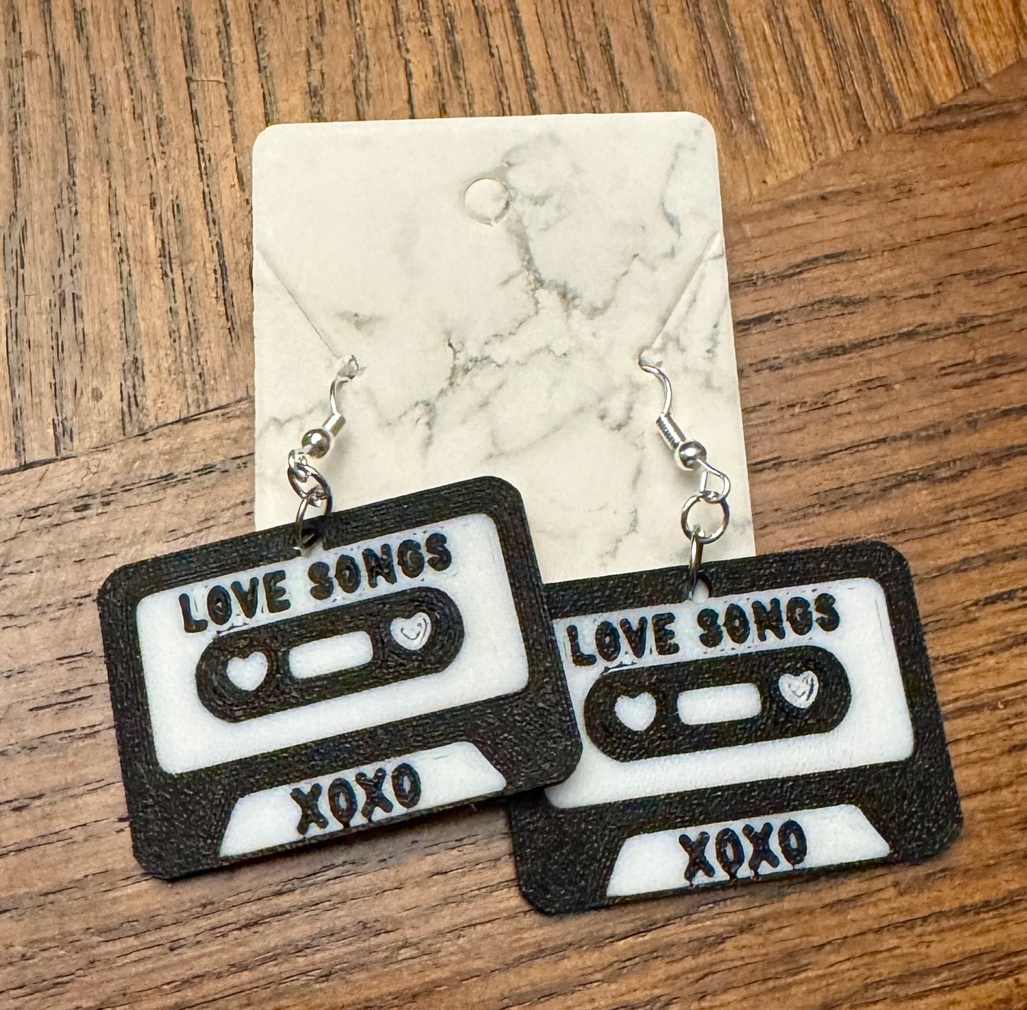 3D Cassette Tape Earrings