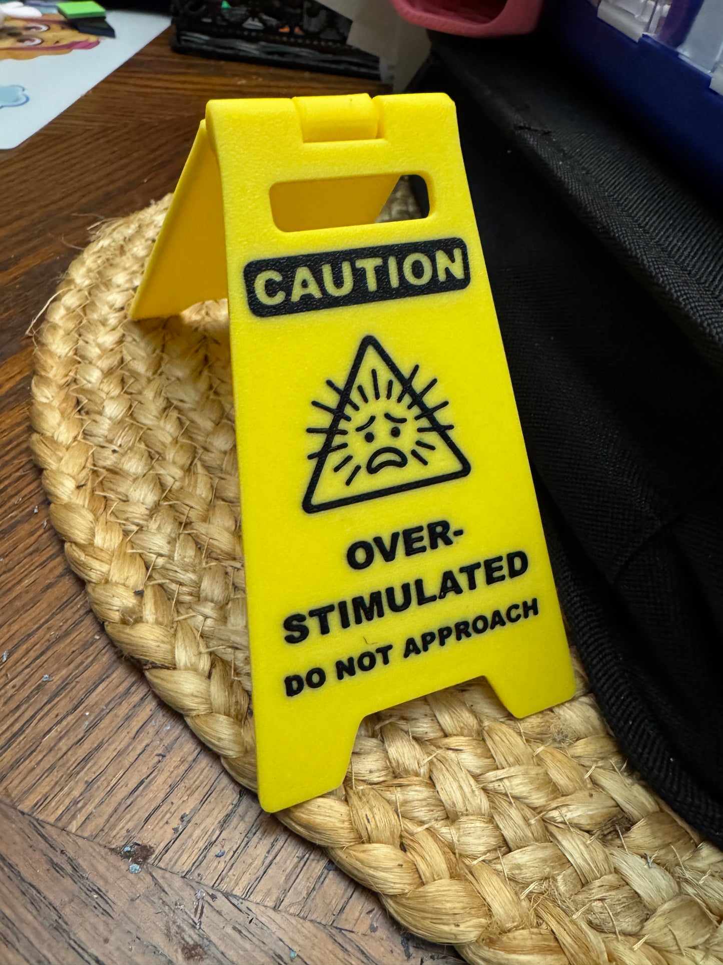 Caution Desk Sign