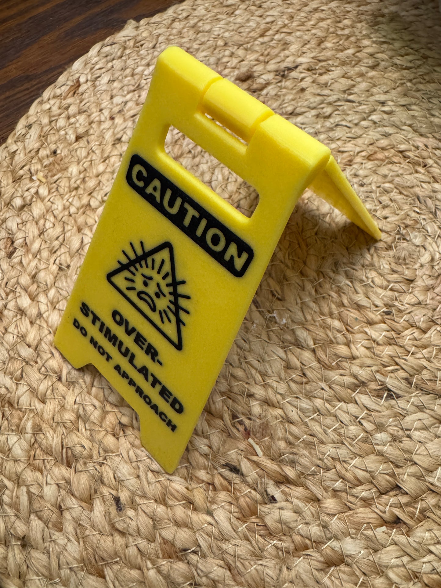Caution Desk Sign