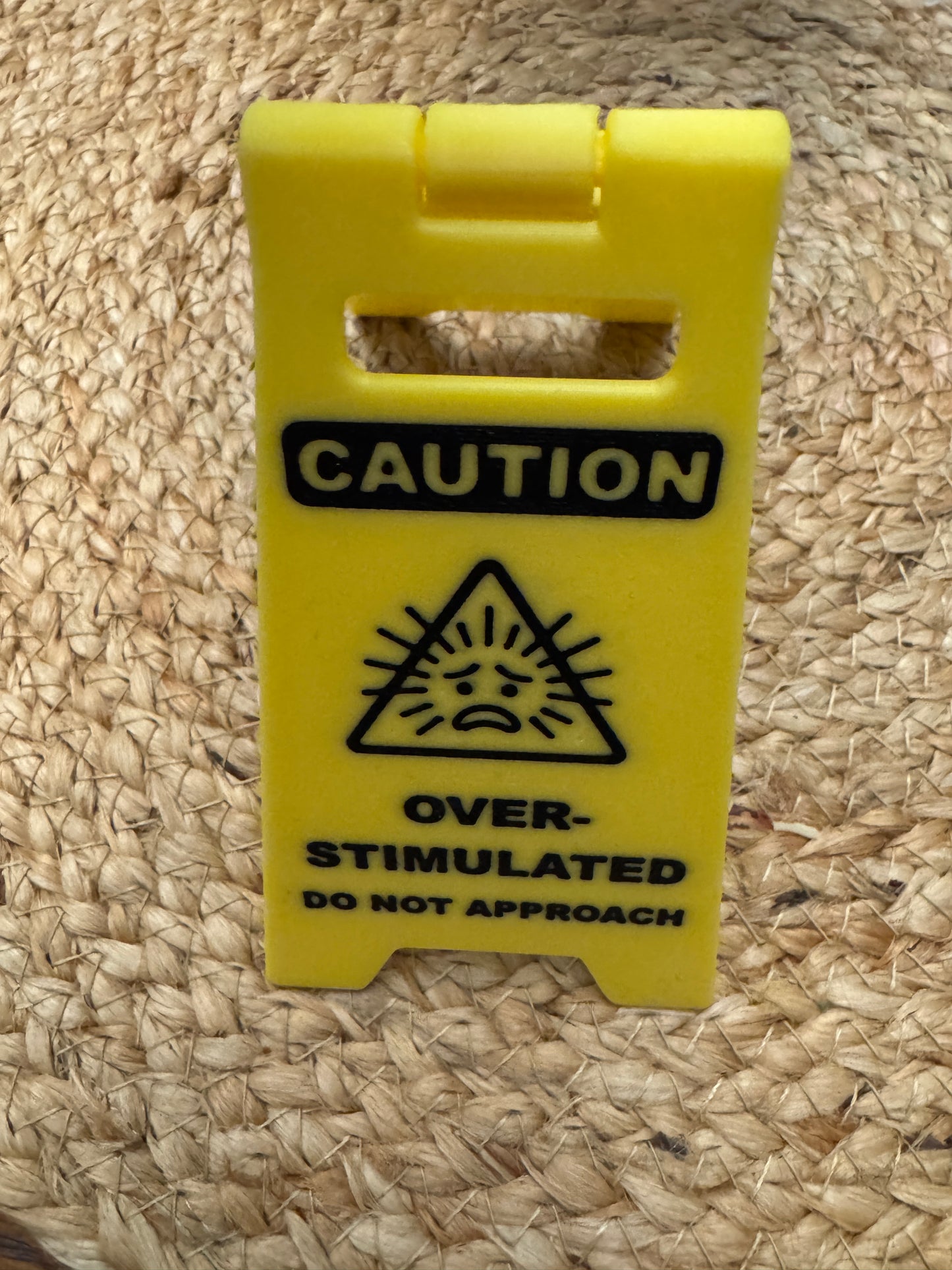 Caution Desk Sign
