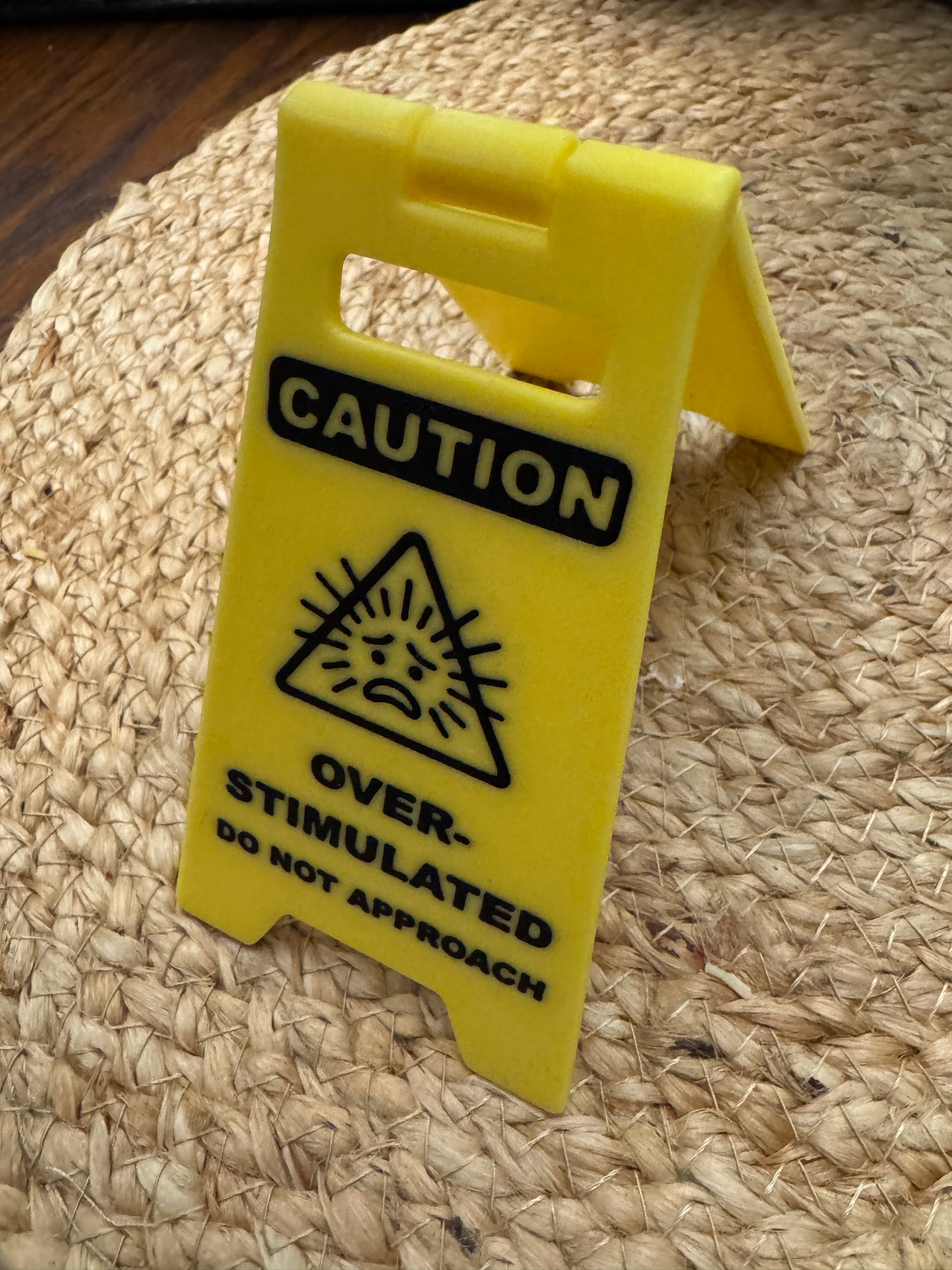 Caution Desk Sign