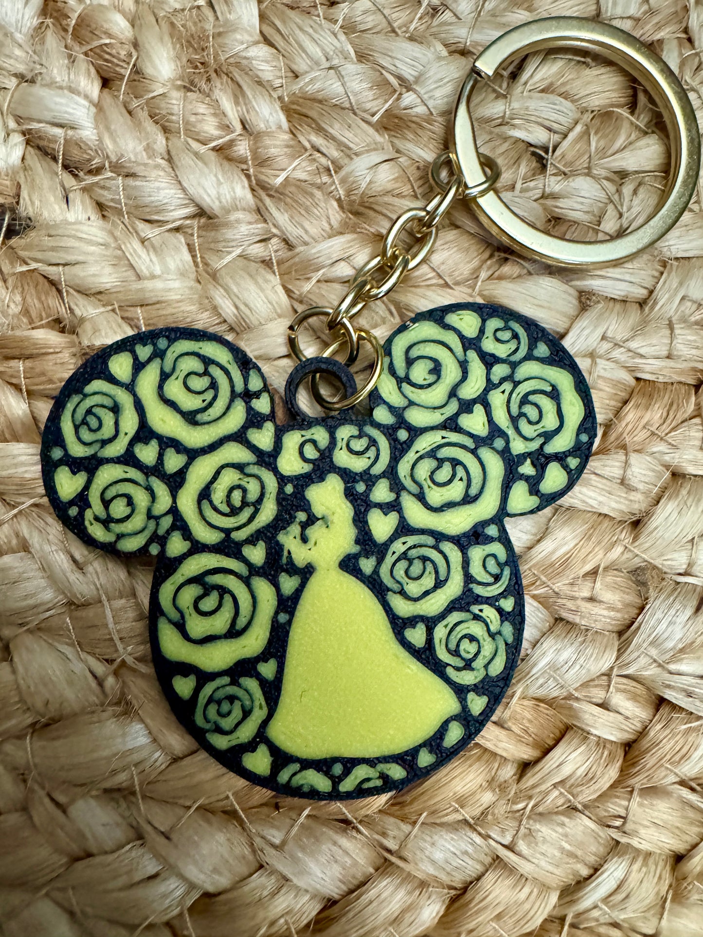 Yellow Princess Keychain