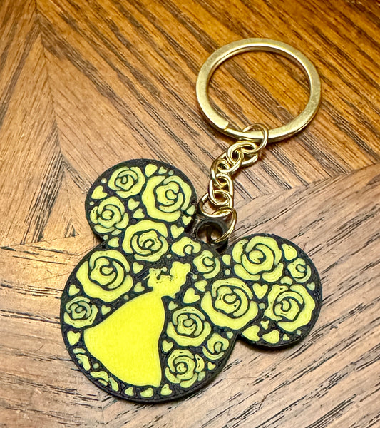 Yellow Princess Keychain